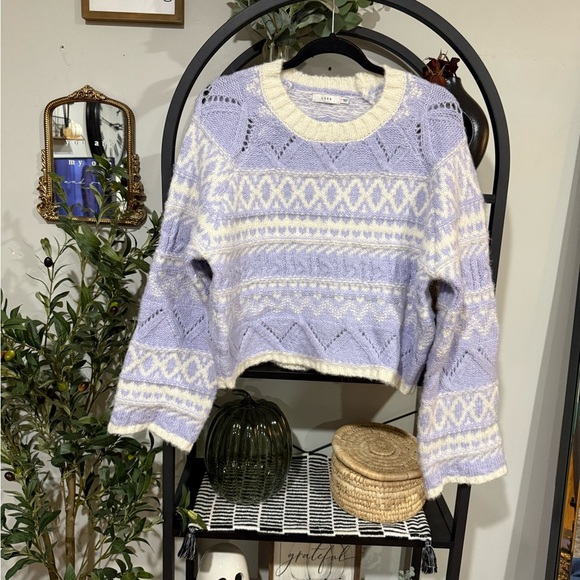 Lush Pastel Knit Sweater size medium - Picture 2 of 7